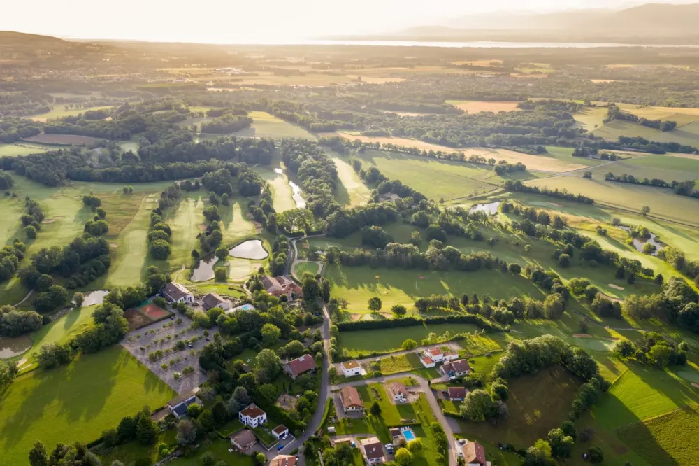 Vue sur pays de Gex près de Grilly
